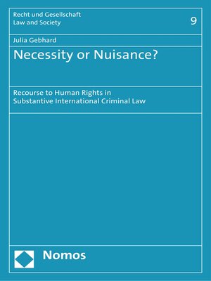 cover image of Necessity or Nuisance?